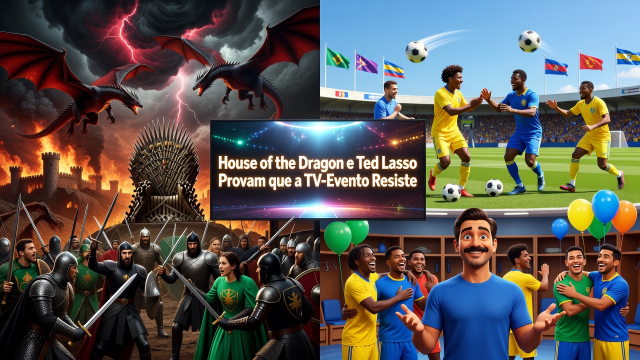 House of the Dragon e Ted Lasso Provam que a TV-Evento Resiste